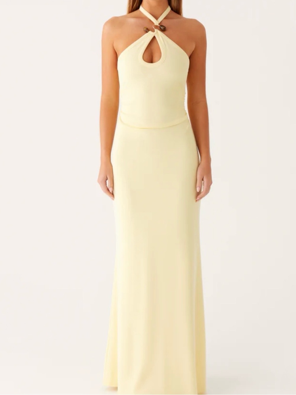 Peppermayo Instant Attraction Maxi Dress - Yellow 0 XXS
